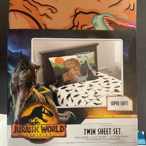 Jurassic world twin sheet set